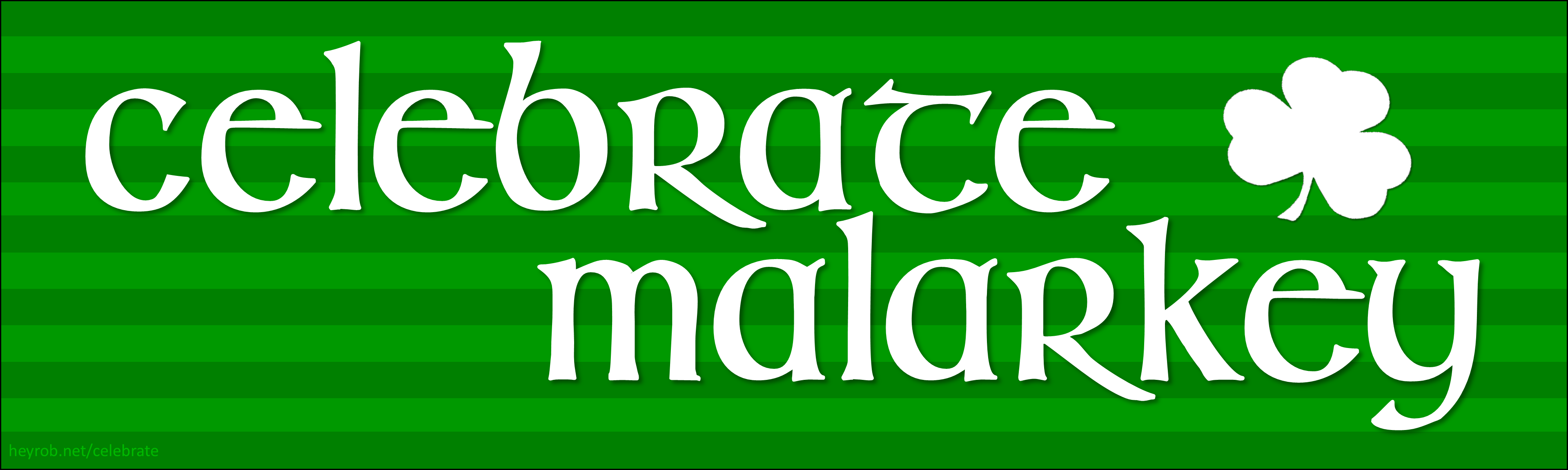 "Celebrate Malarkey" magnetic bumper sticker