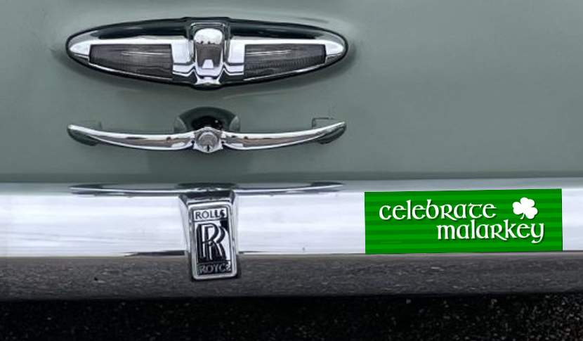"Celebrate Malarkey" magnetic bumper sticker